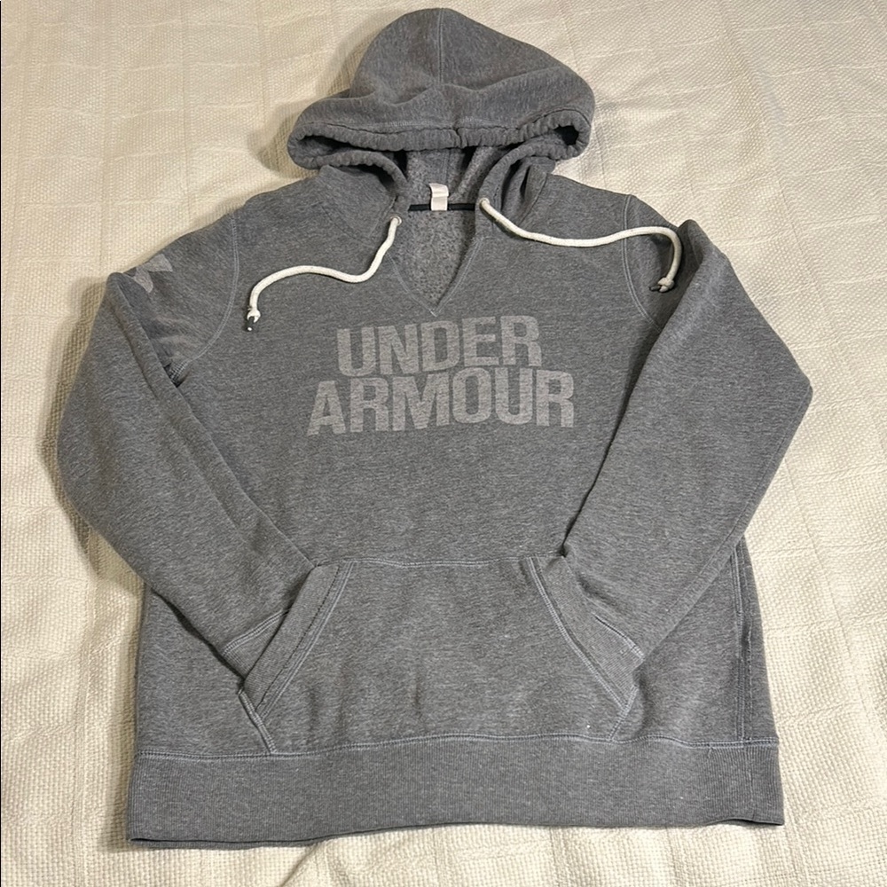 Under Armour Gray Athletic Sweater with Minimalist Design